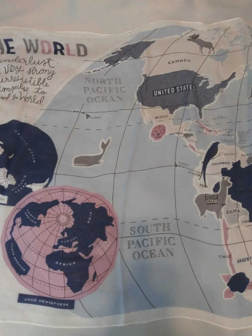 Kate Spade World Map Scarf